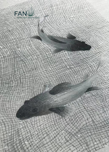 Papel Tapiz Bordado a Mano con Peces Nadando de Zhenling para Decoración de Paredes Interiores - Product Image 6
