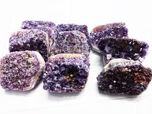 พลอยอเมทิสต์ผู้ถือคลัสเตอร์อะเมทิสต์ธรรมชาติ100% กลุ่มจากผู้ส่งออกอินเดียจากการส่งออกผลึกอะมาไมรา - Product Image 3