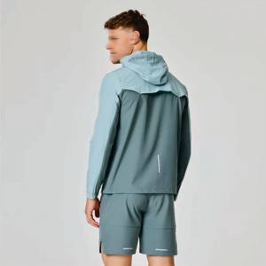 Stylish Men's Two-Tone Windbreakers - Lightweight, Breathable, and Waterproof <b>Jackets</b> for Outdoor and Casual Wear - Product Image 5