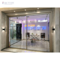 Fuson Cadre en aluminium Portes coulissantes élévatrices Prix bon marché Patio Fer Porte principale Conception Porte coulissante utilisée pour la maison conteneur