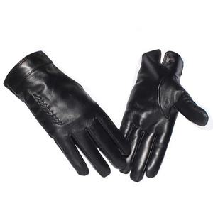 NOUVEAU Gants en PU pour hommes Gants de conduite d'hiver imperméables et chauds Gants en cuir de moto du Pakistan Gants en cuir à écran tactile - Product Image 4