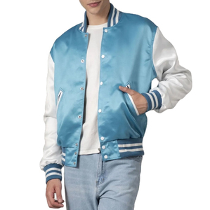 Chaqueta universitaria con cuello levantado de calidad superior para hombre, chaqueta profesional de estilo callejero de invierno con botones a la moda - Product Image 6