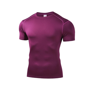 Custom Slim Fit <b>Compression</b> Gym <b>Shirt</b> <b>Men</b> Quick Dry T <b>Shirt</b> Breathable Bodybuilding Training Wear Wholesale - Product Image 3