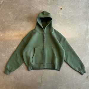 เสื้อฮู้ดดี้สตรีทแวร์ปักลายซิป ผ้ารักษ์โลกสั่งทำพิเศษ สไตล์ไฮสตรีทสำหรับผู้ชาย ผ้าฝ้ายฟลีซ ผู้จัดจำหน่ายขายส่ง - Product Image 4