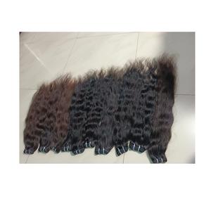 Extensions de cheveux humains en vrac ondulés droits de 30 pouces vierges indiens non traités vendeur en gros de tresses naturelles crues à cuticule alignée - Product Image 3