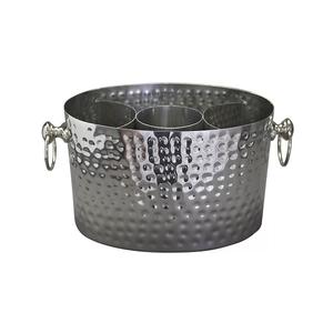 Bañera de bebida de acero inoxidable de 3 botellas de lujo chapada en cobre para enfriador de vino de champán para Fiesta ¡Gran valor! - Product Image 4