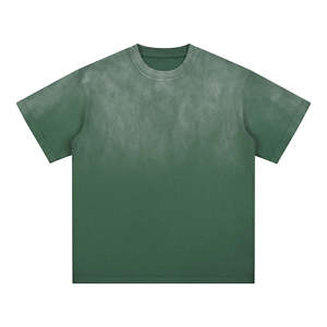 2025 nouveauté lourd 100% coton ample Vintage Logo personnalisé impression détresse surdimensionné stock T-Shirt hommes grande taille - Product Image 2