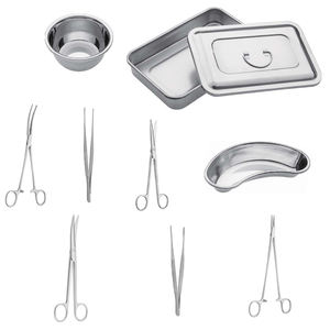 Kit de pansement chirurgical manuel en acier inoxydable de haute qualité et ensembles d'instruments à forceps réutilisables pour la chirurgie générale, quantité en vrac - Product Image 1