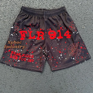 Peur de Dieu maille court pour hommes élégant Sublimation basket-ball court été respirant maille court pour tenues d'été - Product Image 4