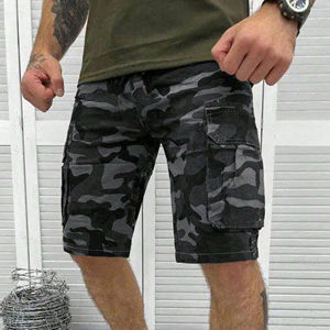 High Quality <b>Men's</b> <b>Camo</b> <b>Cargo</b> Shorts Custom Printed Logo 100% Cotton Breathable Casual Wear Eco-Friendly and Long - Product Image 4