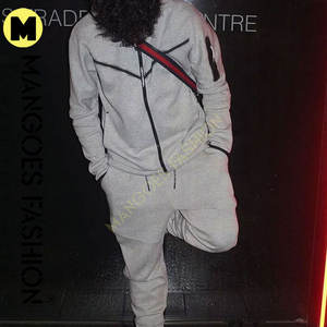 Ensemble deux pièces unisexe grande taille coupe ajustée, sweat-shirts et pantalons de survêtement décontractés, 100% coton, logo personnalisé, couleur personnalisée, hiver, sport de plein air - Product Image 3