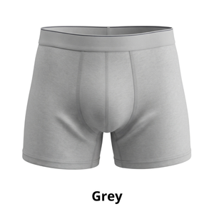 Caleçons boxers respirants mi-taille en coton modal pour hommes avec logo à la taille, sous-vêtements unis - Product Image 3