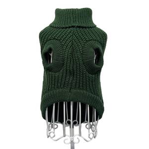 Luxe hiver chien pull chasseur vert élégant côtes tricot chien pull réfléchissant caractéristique Festival chien vêtements accessoires cadeaux - Product Image 2