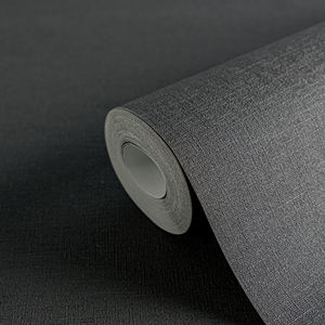 FABRIQUÉ EN ALLEMAGNE - Rouleaux de papier peint non tissé uni, grammage lourd 230 gr/m², certifié FSC - 86 COULEURS DIFFÉRENTES - Texture textile - Product Image 2