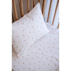 Set di lenzuola con letto di parcheggio (70x110) foglie di margherita