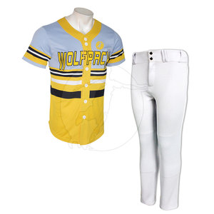 Uniforme de béisbol para adultos Unisex de alta calidad Ropa deportiva Impreso a medida 100% Poliéster Transpirable Nuevo diseño - Product Image 2
