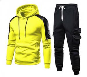 Conjunto Deportivo para Hombre con Sudadera con Capucha y Pantalones Deportivos, Diseño Nuevo, para Primavera y Otoño - Product Image 2