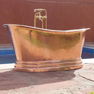 Axiom Home Accents' Luxury Freestanding Eco-Friendly Bath <b>Tub</b> Handcrafted <b>Metal</b> Copper with Antique Finish for Modern Bathrooms - Product Image 5