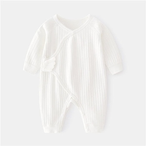 Bebé sin mangas Onesie 100% algodón Unisex mameluco infantil con etiqueta personalizada al por mayor ropa de recién nacido en blanco para niños y niñas - Product Image 4