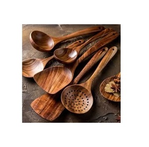 เครื่องใช้ไม้ที่ทำจากไม้เนื้อแข็งทำจากช้อนหลายประเภทขัดเงาตามธรรมชาติสำหรับใช้ง้าง - Product Image 2