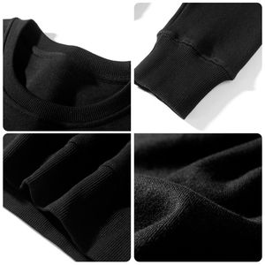 พร้อมส่ง บริการ OEM ผู้ชาย เสื้อเหงื่อเปล่า เสื้อสเวตเตอร์คอกลมขนาดใหญ่ผู้ชาย เสื้อสเวตเตอร์คอกลมแบบกําหนดเอง - Product Image 6