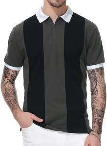 Polo à manches courtes personnalisable pour homme à séchage rapide 100% coton T-shirt de golf écologique compressé Concevez votre propre marque - Product Image 2