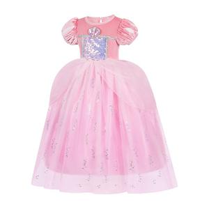 Disfraz Personalizado de Sirena para Niña 2025 Vestido de Princesa Rosa para Fiesta con Accesorios - Product Image 2
