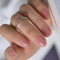 Ongles à presser extra courts ovales, couleur nude pêche rose, en gel souple, 32 pièces, 16 tailles, qualité salon, faux ongles naturels, vente en gros