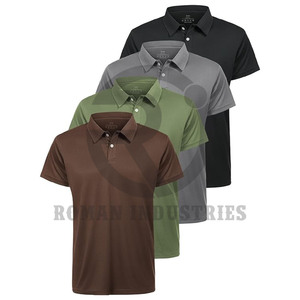 Polos de golf para hombre, de secado rápido, que absorbe la humedad, polos para hombre, camiseta de golf con cuello informal atlética - Product Image 4