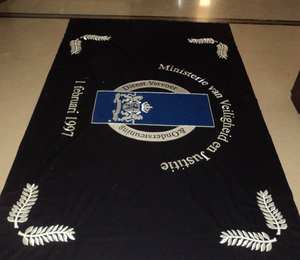 Banderas y Pancartas de Lujo Bordadas a Mano con Hilo Dorado Personalizadas, con Imán, Servicio OEM - Product Image 1