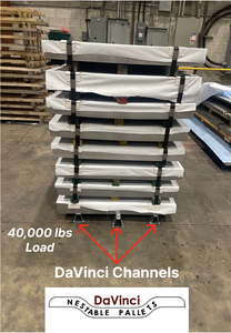 Palettes en acier empilables DaVinci - Les premières au monde - Palettes robustes pour entrepôt et logistique (réductions sur les quantités) - Product Image 3