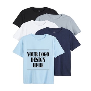 Personalizar marca de lujo camisetas de los hombres Jersey de tela de algodón cuello redondo de silicona de impresión camisetas de los hombres - Product Image 1