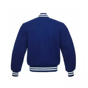 Veste de baseball classique de type Letterman, prix de gros, veste de baseball de type Letterman unie rose pour hommes - Product Image 2