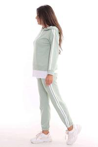 Ensemble pantalon de survêtement et sweat à capuche pour femmes personnalisé style de rue joggings épais sweats à capuche et pantalons de survêtement pour femmes - Product Image 3