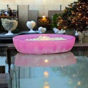 Bol en résine époxy de qualité supérieure fait à la main avec des couleurs personnalisées et une forme personnalisable, accent décoratif pour les magasins de décoration intérieure - Product Image 3