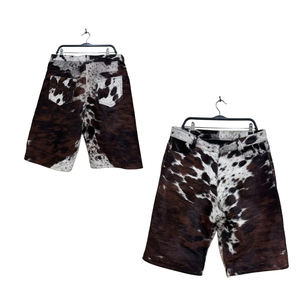 Shorts en cuir de vachette de style streetwear professionnel, nouveau style, dernière arrivée, shorts en cuir de vachette pour hommes - Product Image 5