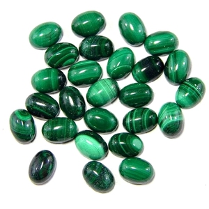 อัญมณีมาลาไคต์มหัศจรรย์ทรงวงรีขัดเงาเรียบขนาด6x4มม. 16x12มม. - Product Image 3