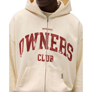 Vêtement de rue pour homme en molleton 100% coton, style streetwear, coupe régulière, imprimé à l'écran personnalisé, lavage à l'acide, uni, en gros - Product Image 4