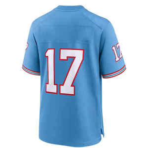 Logo personnalisé nouveauté OEM maillot de football américain réversible court respirant protection UV haute qualité 100% polyester - Product Image 5