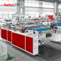 Machine de fabrication de sacs à fermeture éclair DBZD-LL800 avec moteur contrôlé par PLC, scellage latéral informatisé et découpe à chaud pour emballages plastiques