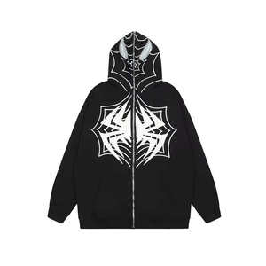 Sudadera con capucha con lavado ácido para hombre 100% algodón ropa de calle pesada Sudadera con capucha de gran tamaño para invierno Sudadera con capucha en blanco teñida lisa - Product Image 3