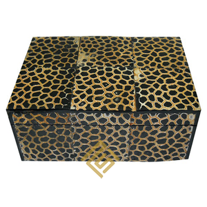 Cajas decorativas de joyería más vendidas con logotipo personalizado de fregona única para decoración del hogar collar de hueso de cuerno de artesanía india - Product Image 2