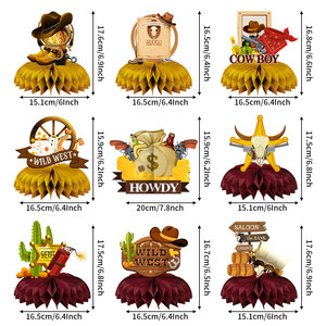 New Western Cowboy Theme Cactus <b>Table</b> <b>Decor</b> for Birthday <b>Party</b> Supplies - Product Image 1