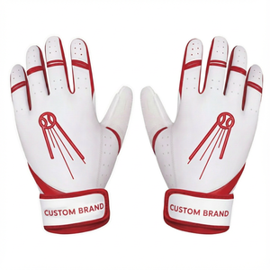 Guantes de Béisbol Personalizados de Primera Calidad, Impresos, al por Mayor, con Palma Sintética Hidrófuga y Respaldo Perforado, Guantes de Bateo de Softbol - Product Image 3