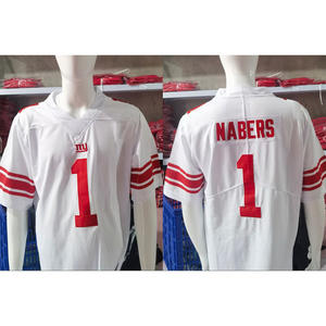 Maillot de football américain personnalisé en polyester spandex imprimé numérique, col en V, léger, extensible, uniforme d'équipe, vente en gros - Product Image 5