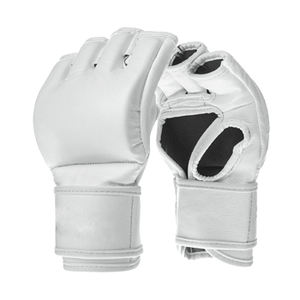 Guantes de MMA de Cuero para Hombre, de Media Palma, Transpirables, de Bajo Precio, Servicios OEM, Alta Calidad, para Entrenamiento - Product Image 6