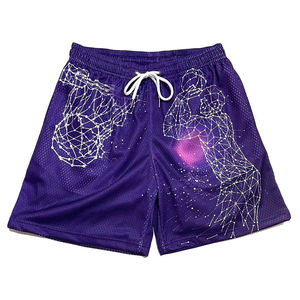 กางเกงขาสั้นสำหรับวิ่งกีฬาผ้าโพลีเอสเตอร์แห้งเร็วระบายอากาศได้ดีติดโลโก้ได้ตามต้องการแบบ100% - Product Image 5