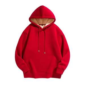 <b>Mens</b> <b>Sherpa</b> Fleece Lined Pullover <b>Hoodie</b> Winter Warm Plain Hooded Sweatshirt for Casual Wear Wholesale - Product Image 4