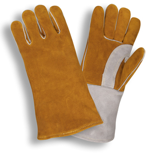 Gants de soudage Tig d'hiver sur mesure Gants de travail isolés en cuir de vache fendu avec protection de sécurité pour les travaux de soudage - Product Image 6