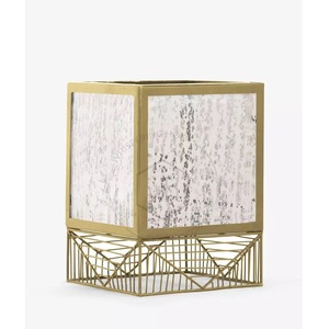 Top vente métal fer LED lanterne noël Table haut chambre décoratif Antique laiton métal Table nuit lampe métal artisanat - Product Image 1